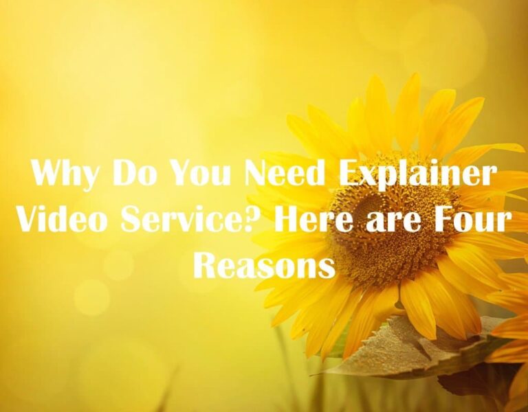 Why Do You Need Explainer Video Services? Here are Four Reasons
