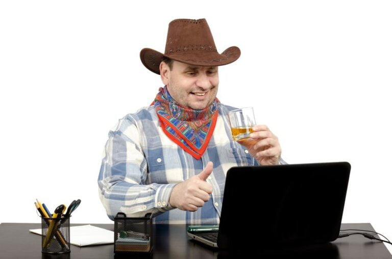 a man watching a video on this laptop